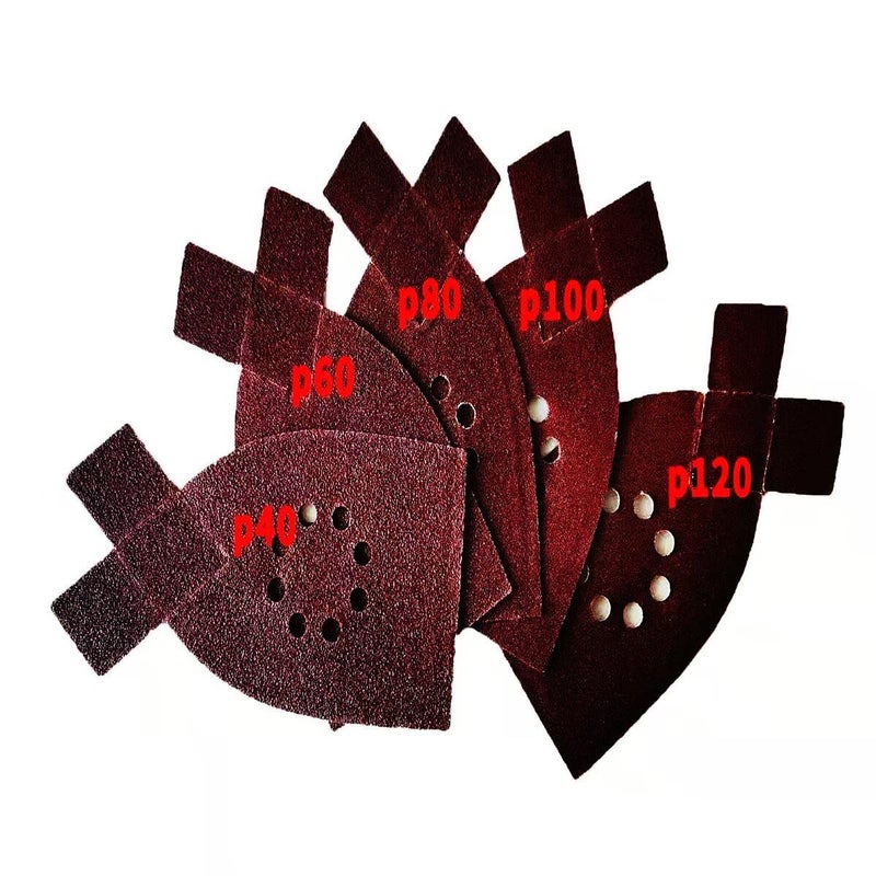 DUSJVYUE 30pcs 120 Grit Sanding Pads Large Mouse Detail Sander Sandpaper 8 Holes Hook and Loop Mouse Sander Pads for Black and Decker KA220G KA230 Mega Mouse Cyclon Sandstorm Craftsman Sanding Sheets - Image 3